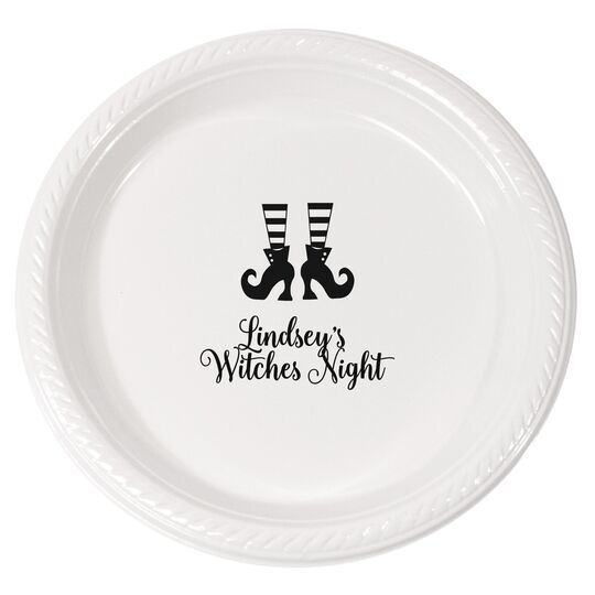 Witches Shoes Plastic Plates